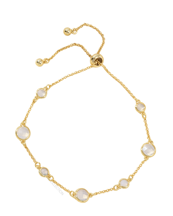 Clear Mist Gold Bracelet