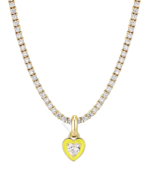 Luzy Heart Tennis Necklace