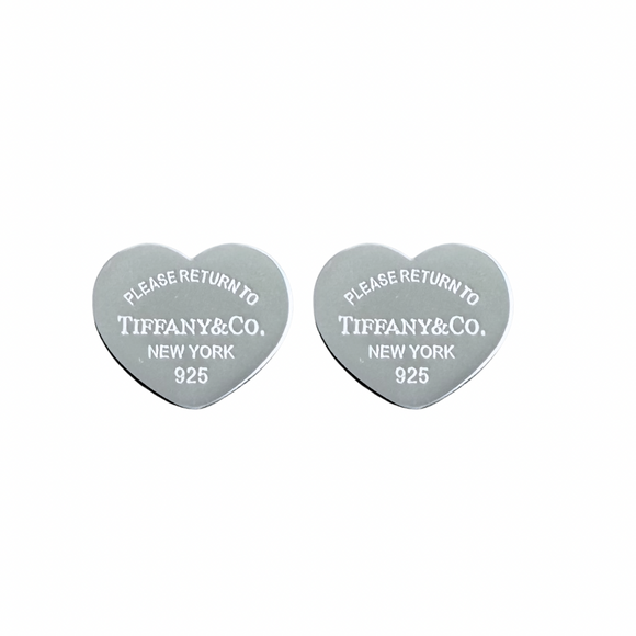 Tif Heart Earrings Silver