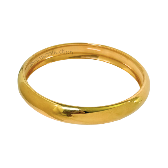 Wide Bangle Gold 10mm