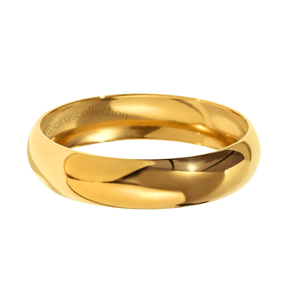 Wide Bangle Gold 15mm