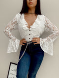 Lace Ruffle Top